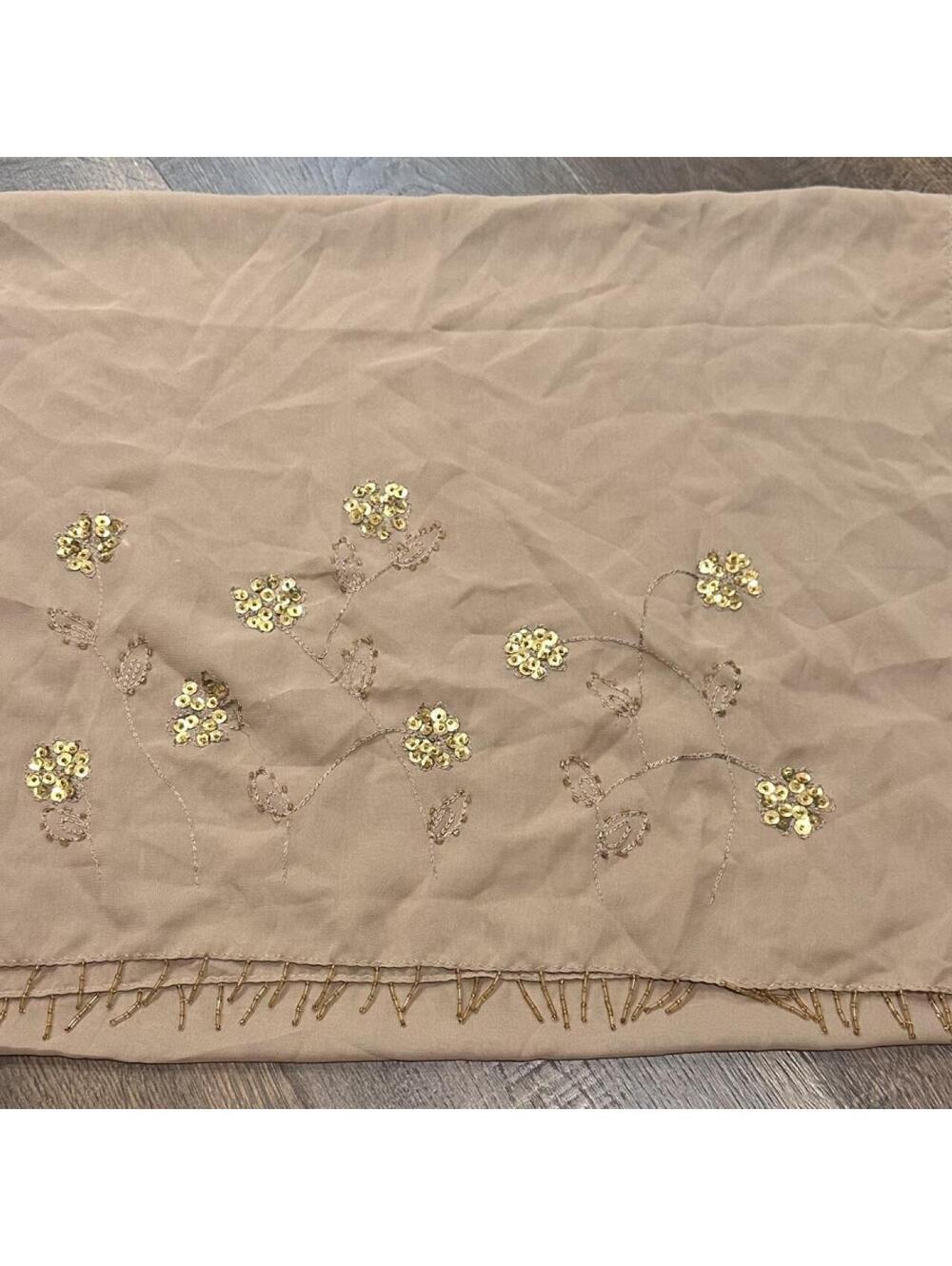 Women's Tan Scarf-wrap